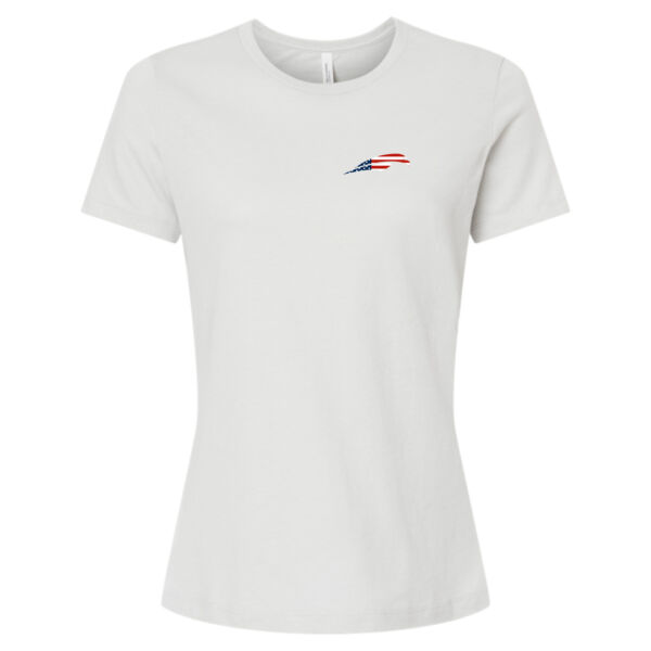USA Firehawk Aerospace - American Made. - Women’s Relaxed Fit Heather CVC Tee Thumbnail
